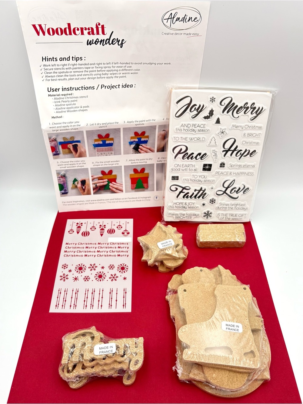 Woodcraft Wonders - Wooden Holiday Craft Kit by Aladine